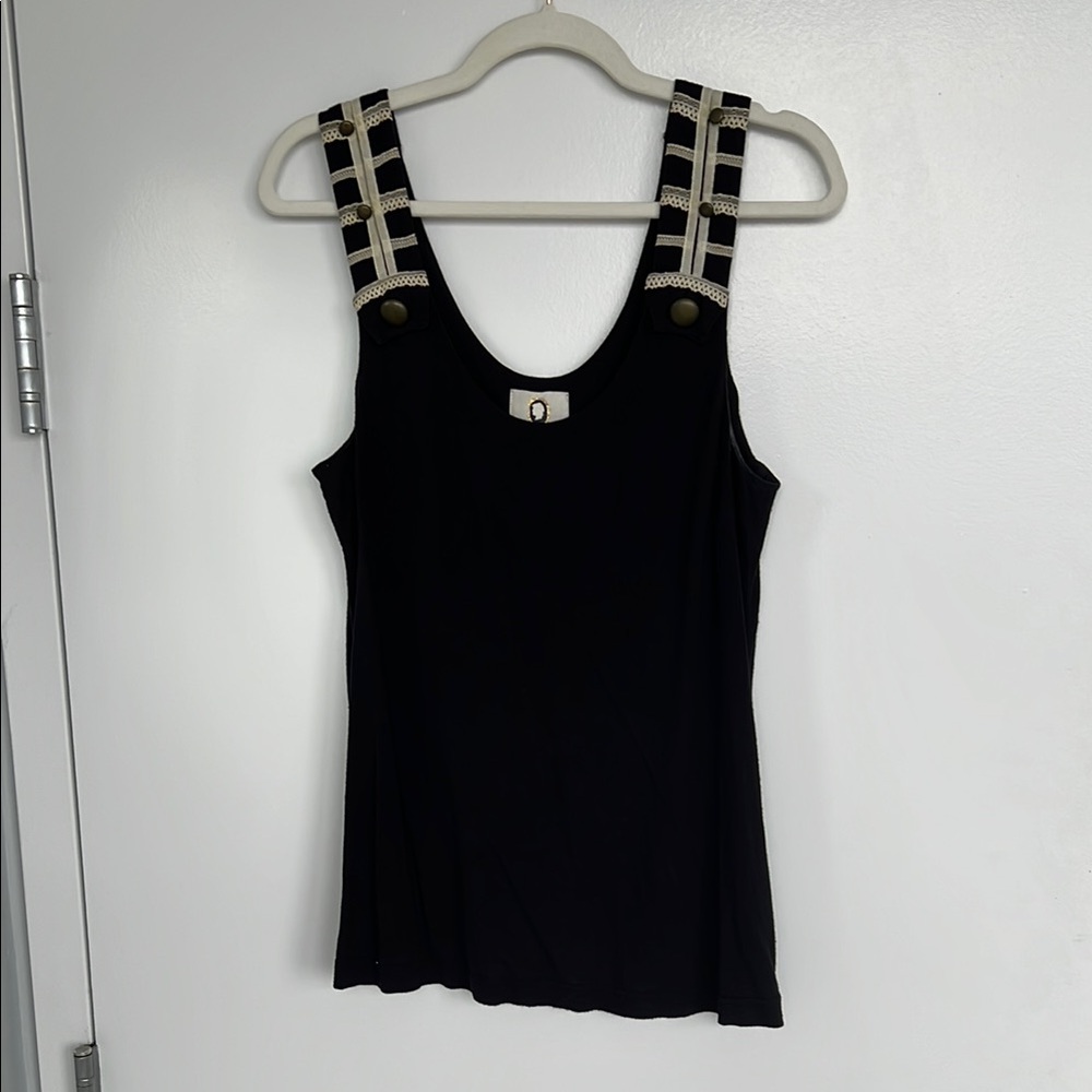 Mayle Black Sleeveless Top (6 / Medium)